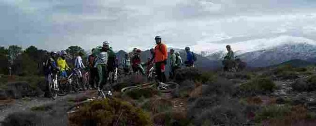 Rutas bicicleta montaña bici btt mtb mountain bike Granada - Cortijo del Manar - Silleta del Padul